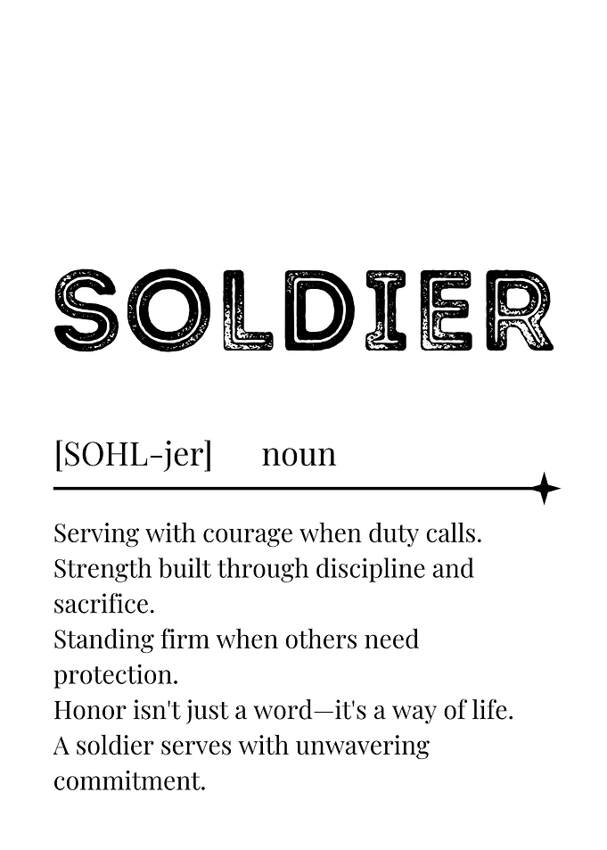 Soldier Definition