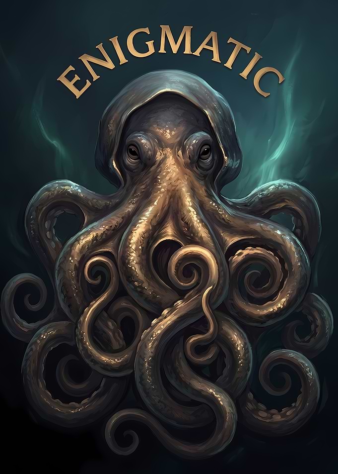 Enigmatic Octopus Digital Art