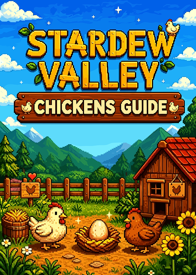 Stardew Valley Chickens Guide Poster
