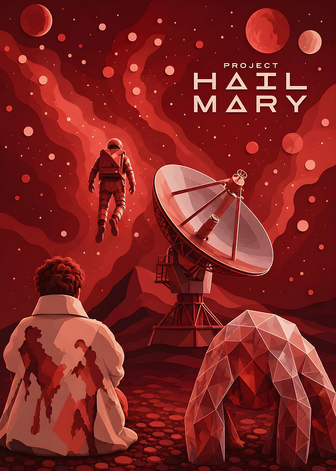 Project Hail Mary Space Poster