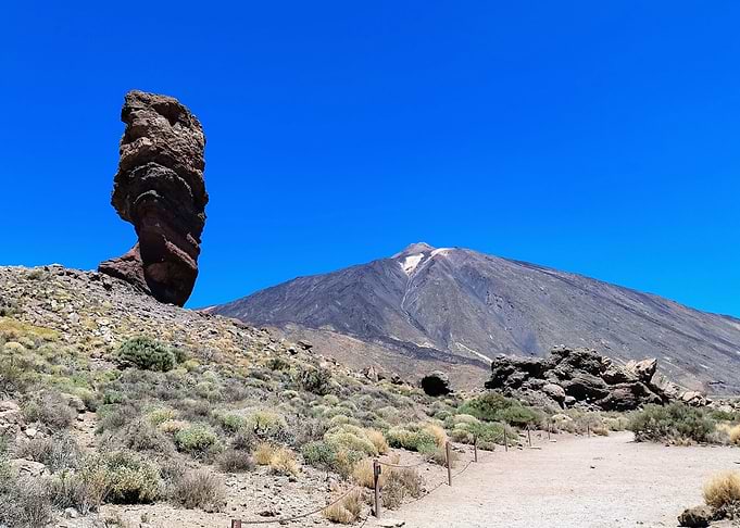 Roque Cinchado and Mount Teide