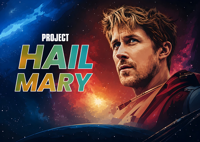 Project Hail Mary Space Poster