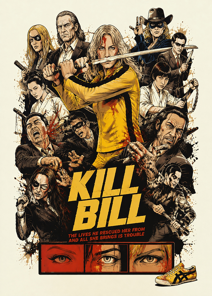 Kill Bill Movie Poster Illustration