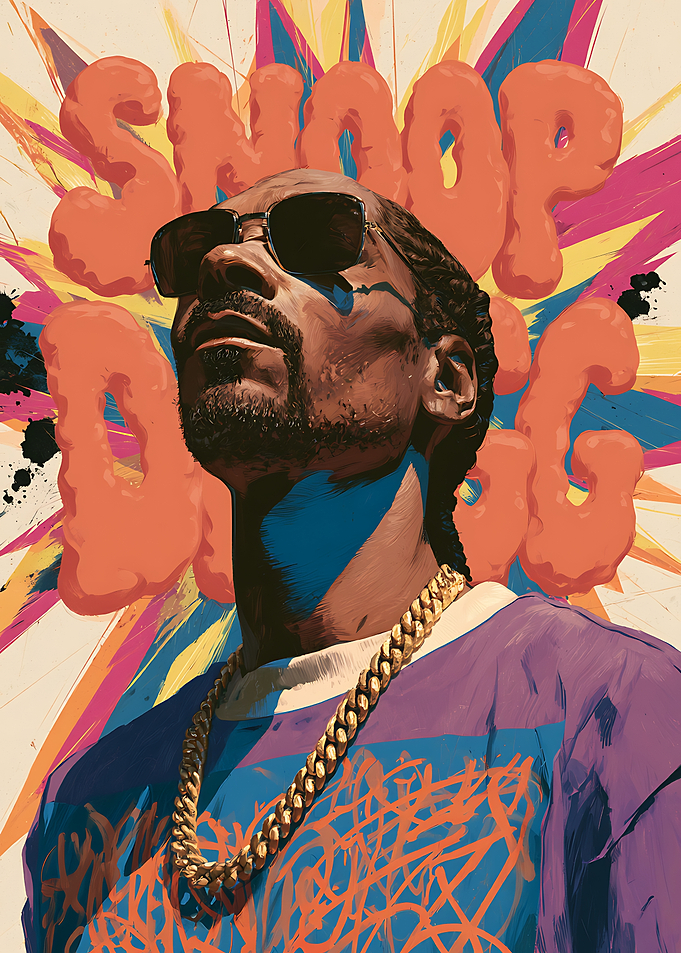 Snoop Dogg Pop Art Portrait