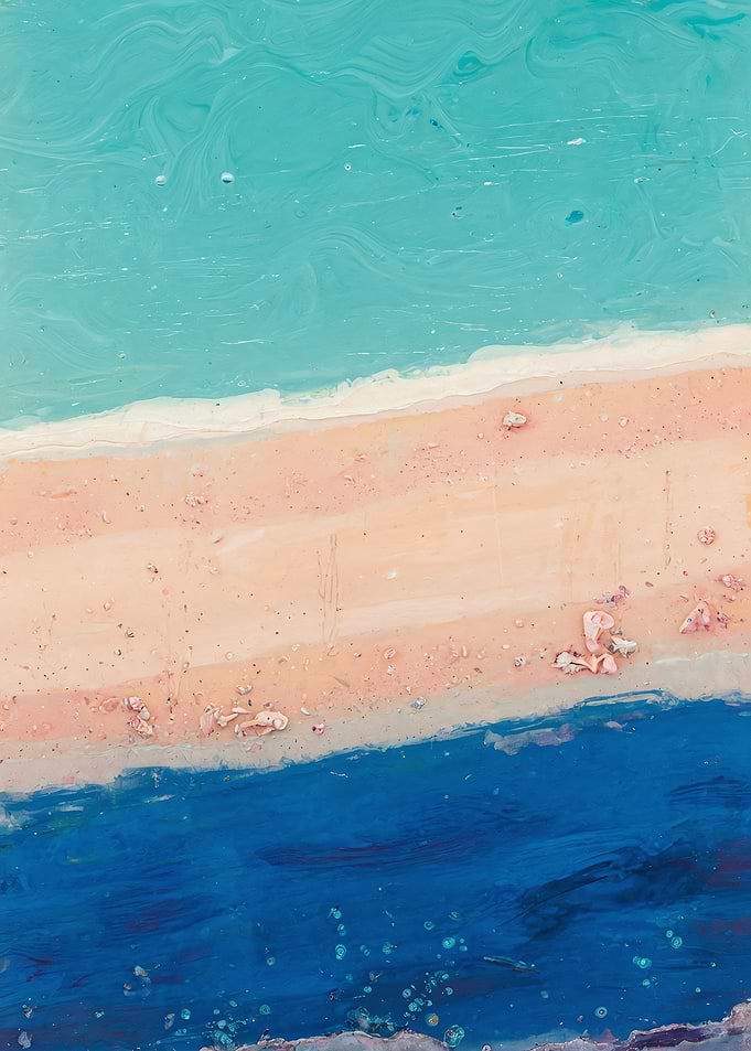 Lagoon Water Shelves in Turquoise and Cobalt