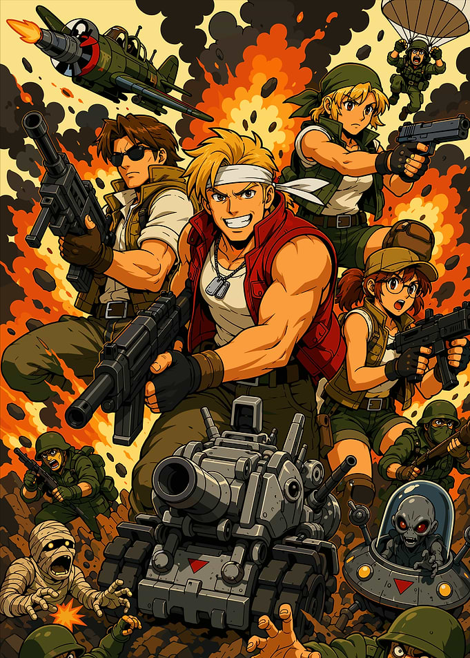 Metal Slug Action Battle Scene