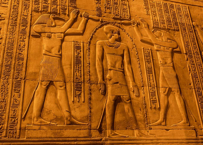 Egypt Ancient Temple Wall Relief