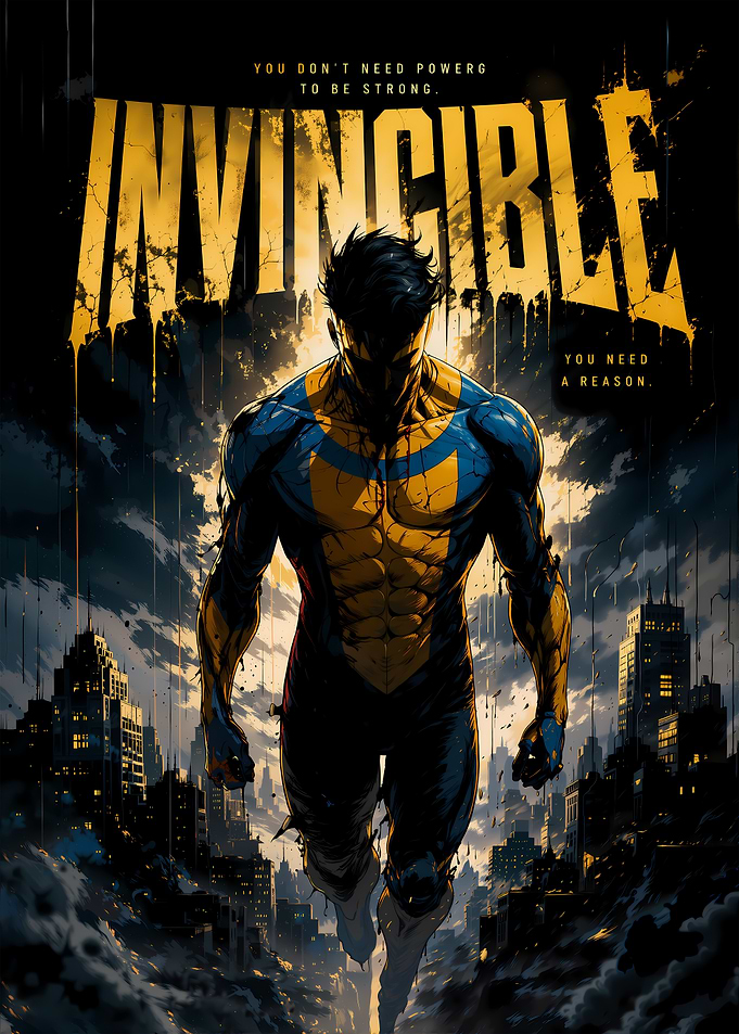 Invincible Superhero Poster