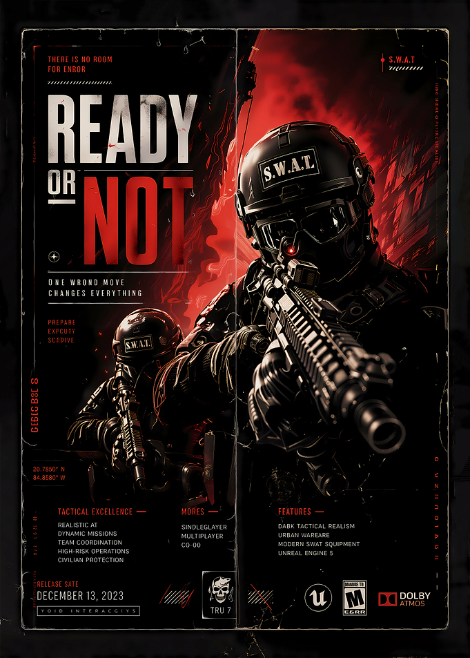 Ready or Not Tactical Shooter Poster