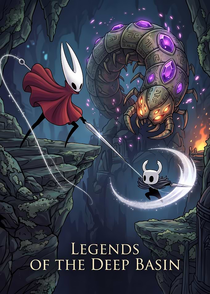 Hollow Knight Legends of the Deep Basin