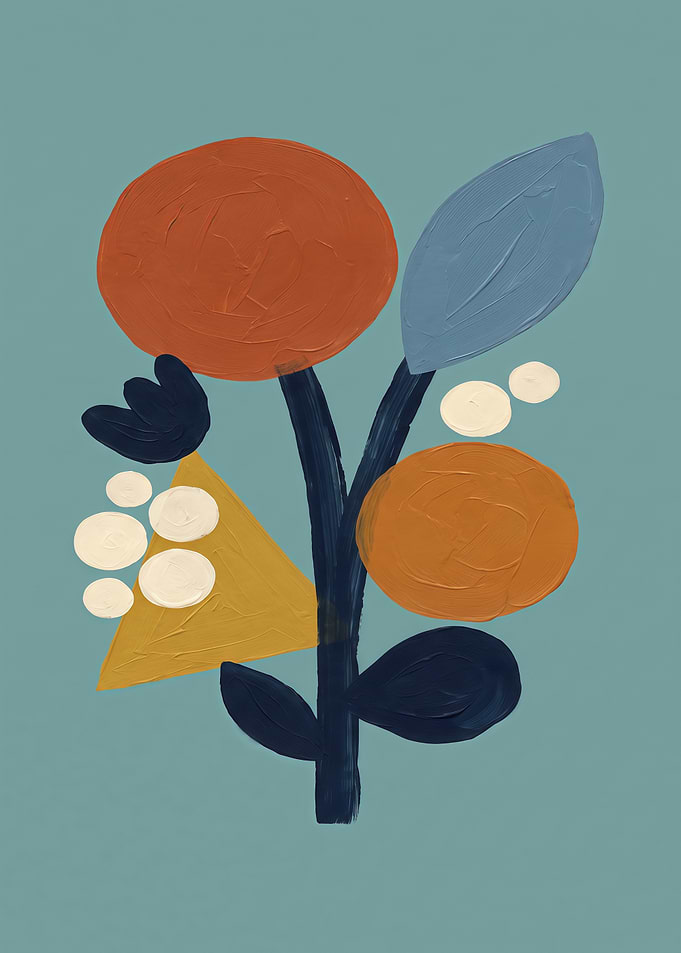Abstract Floral Botanical Art