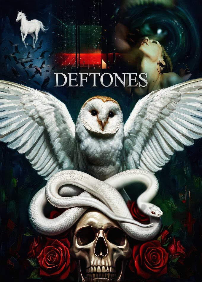 Deftones Surreal Gothic Art Poster