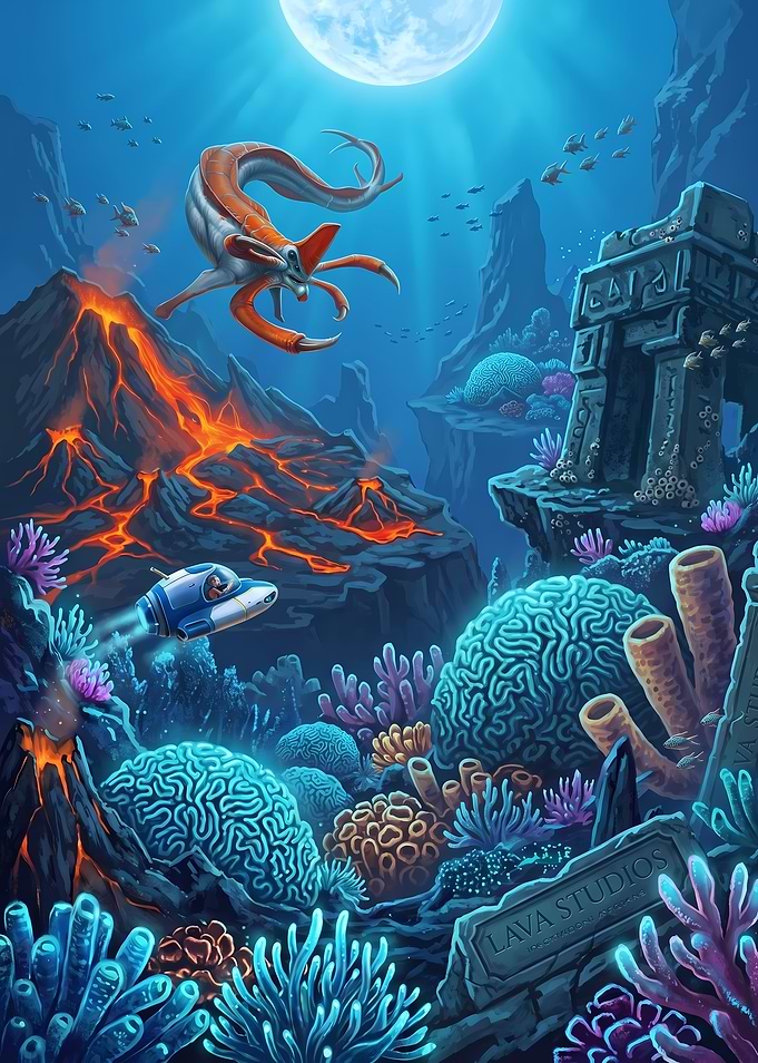 Subnautica Underwater Exploration Scene