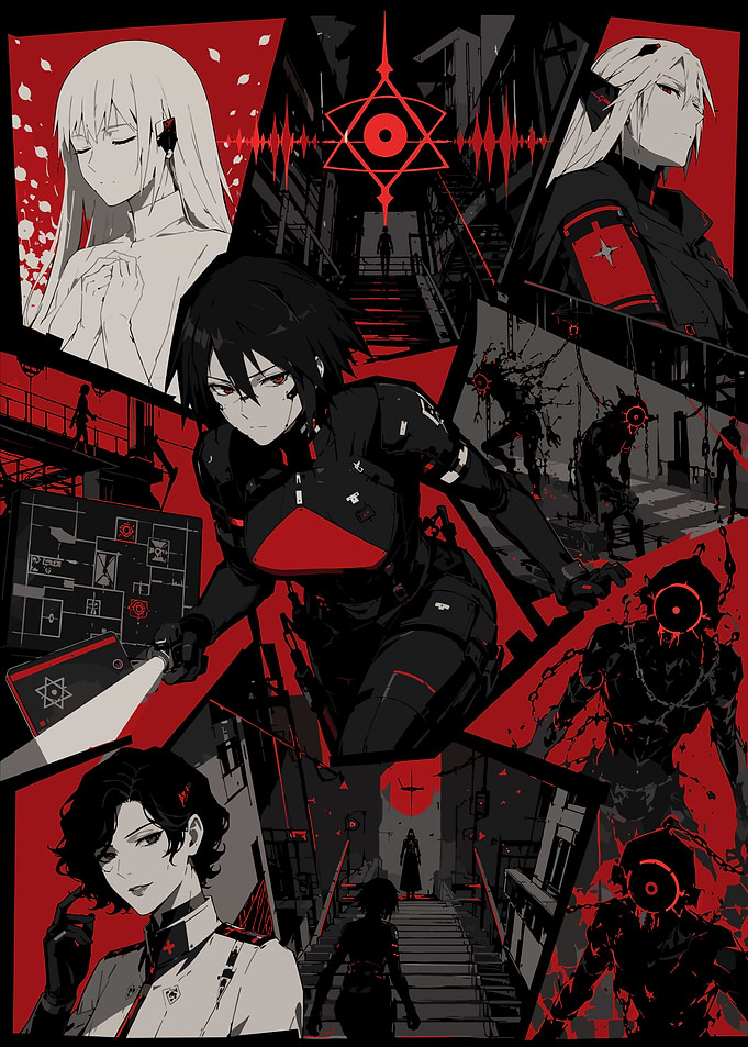Signalis Game Aesthetic Collage