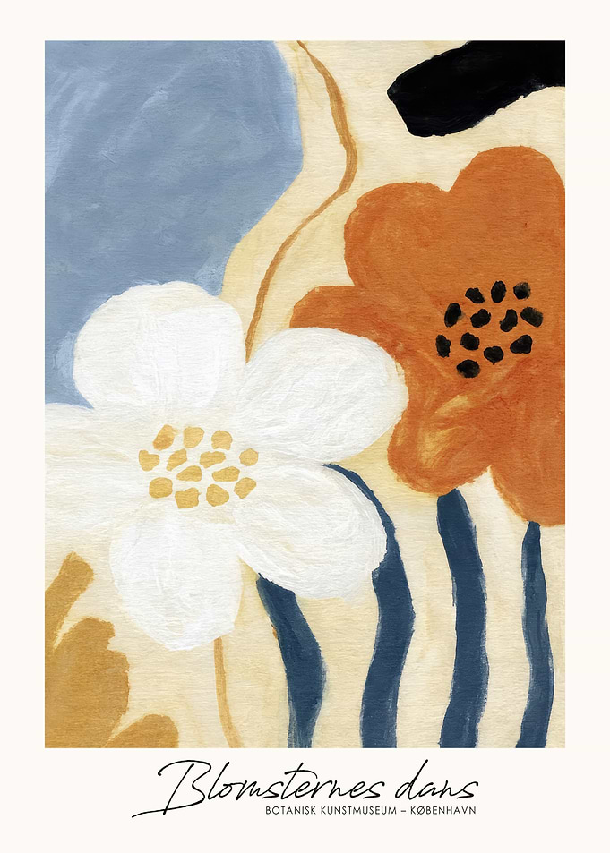 Blomsternes Dans Botanical Art Print