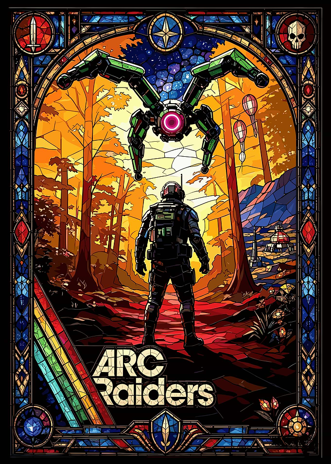 ARC Raiders Stained Glass Poster