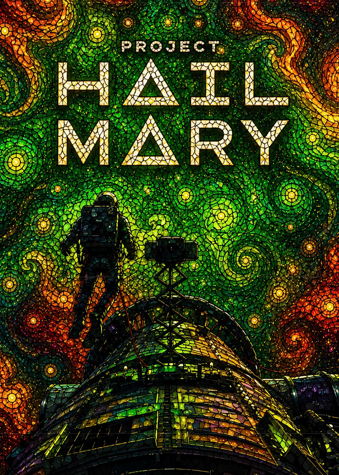 Project Hail Mary Stained Glass Art