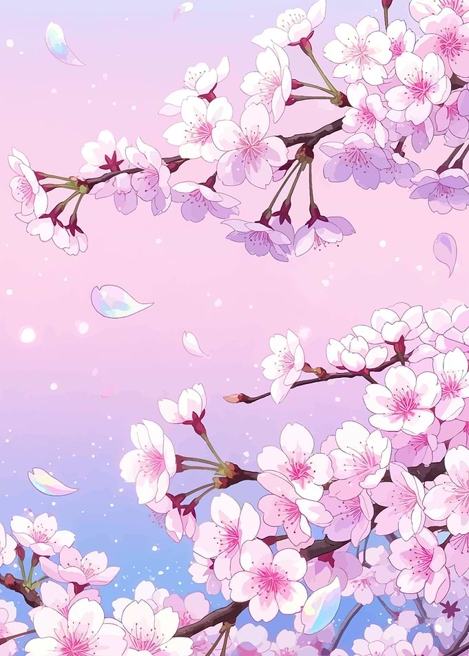 Beautiful Cherry Blossom Sakura Branches