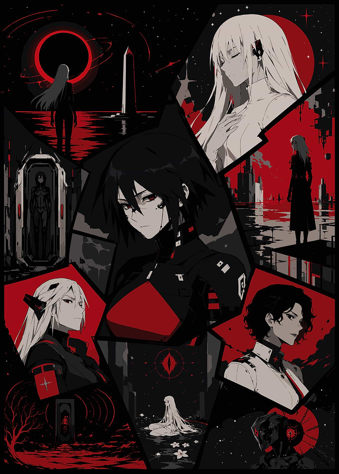 Signalis Game Aesthetic Collage