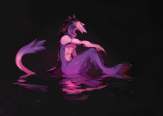 Sergal reflection on the water