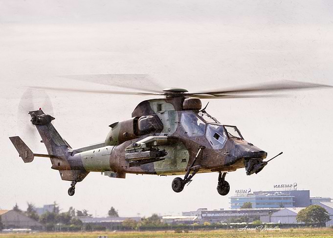 Eurocopter Tiger Attack Helicopter in Flight
