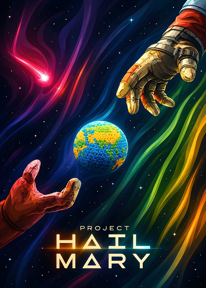 Project Hail Mary Space Poster