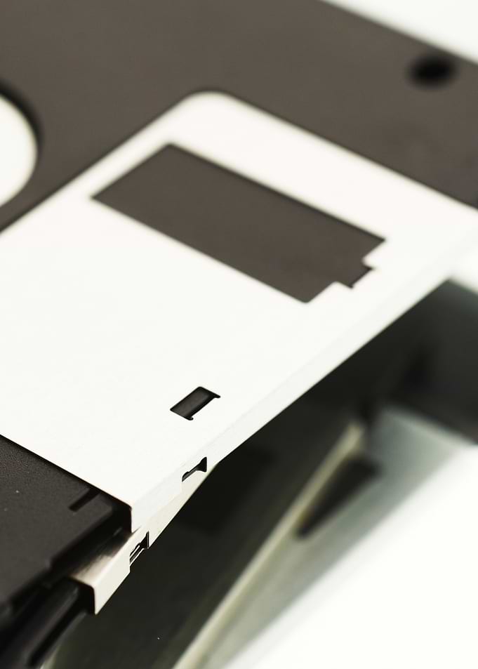 Close-up of Floppy Disk