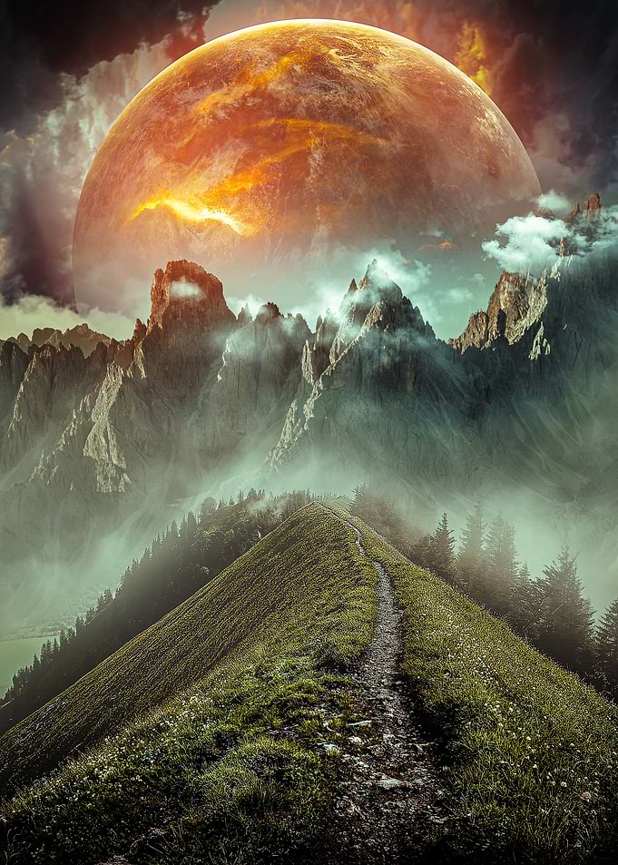 Surreal Mountain - Path To The Crimson Planet