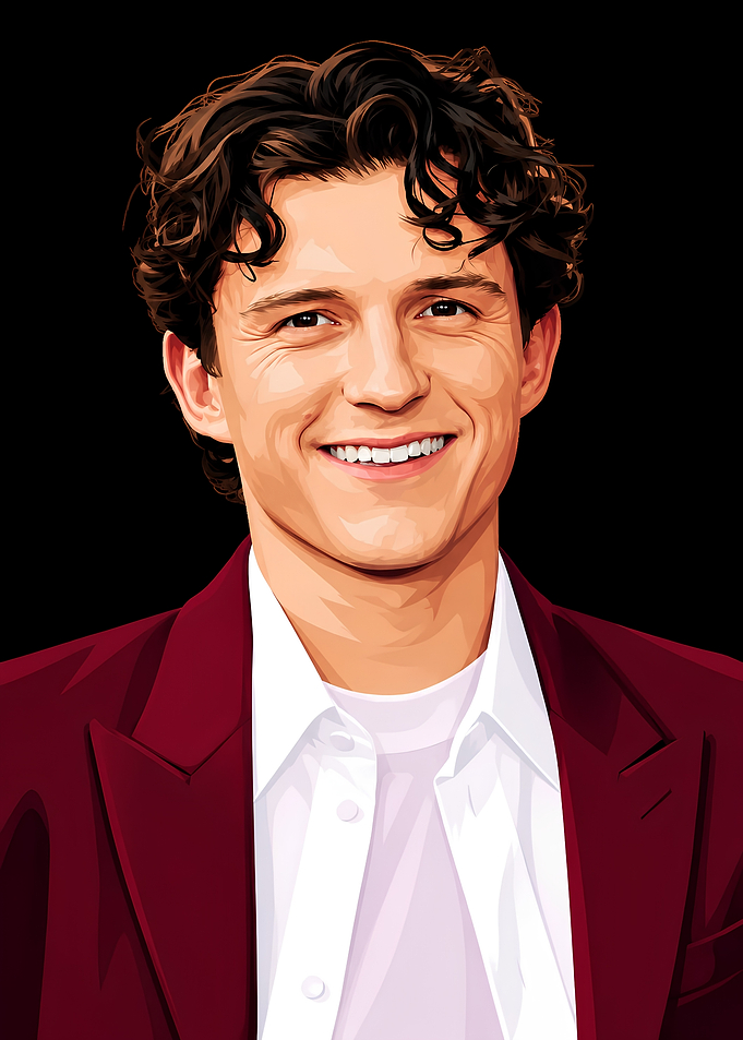 Digital Portrait of Tom Holland