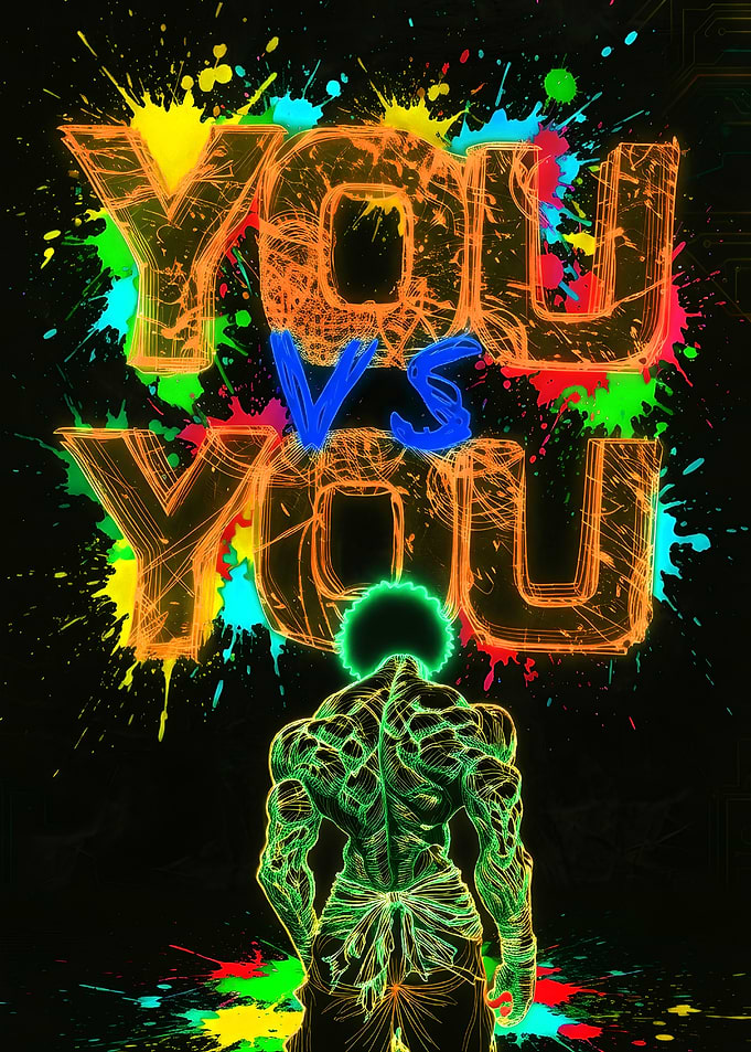 You vs You Motivational Anime Art