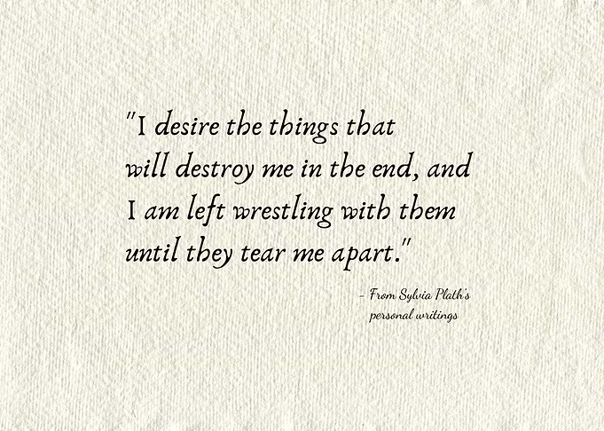 Sylvia Plath Quote Wall Art