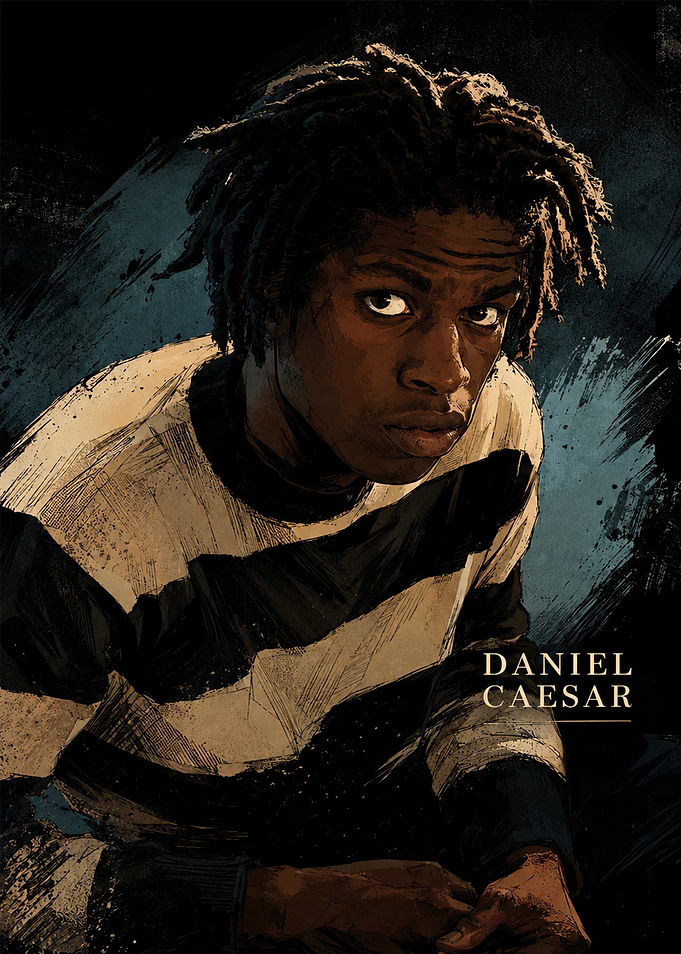 Daniel Caesar Artistic Portrait