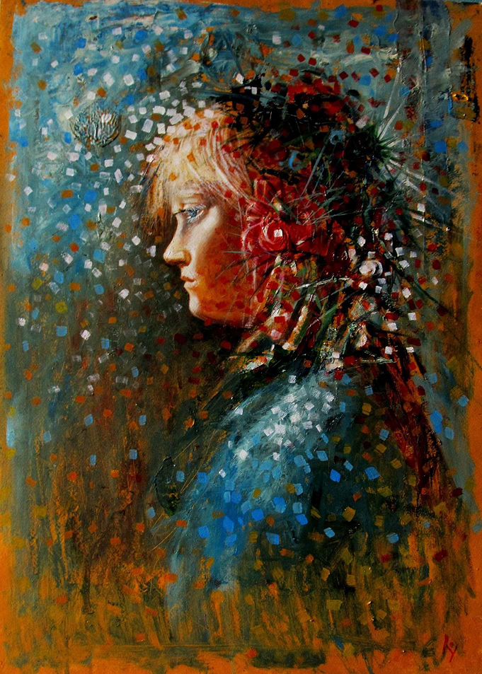 Abstract Portrait of a Young Woman