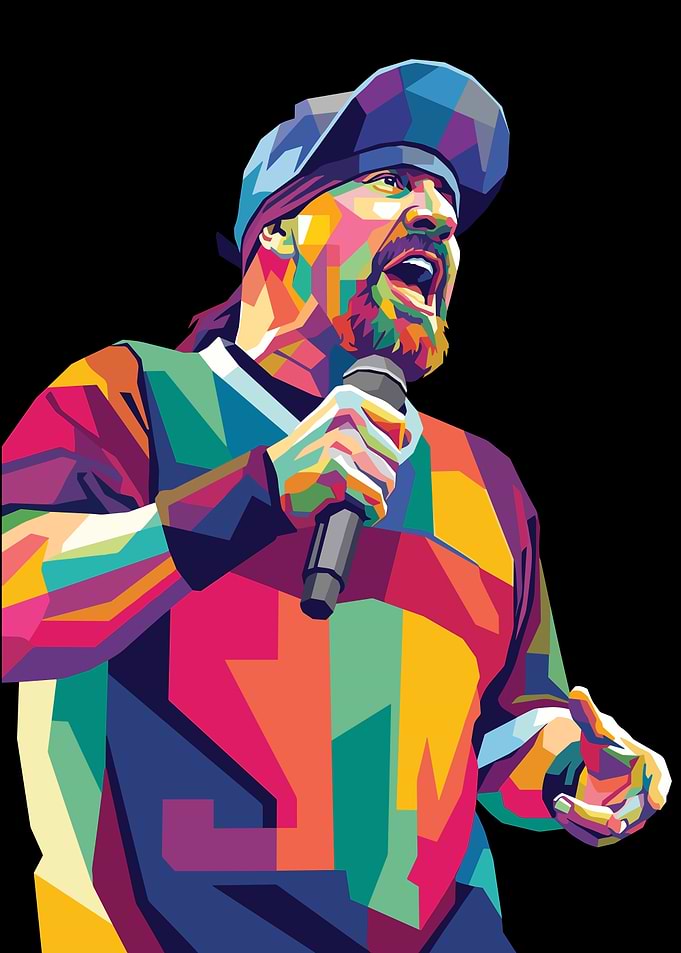 Mike Muir Colorful WPAP Pop Art Portrait