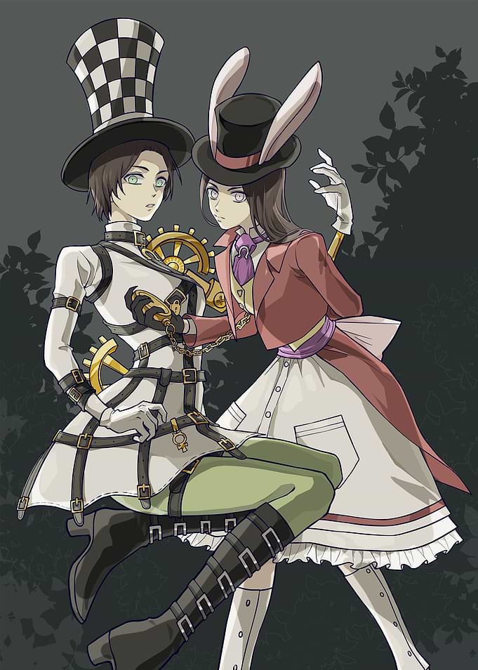 Steampunk Alice in Wonderland Characters