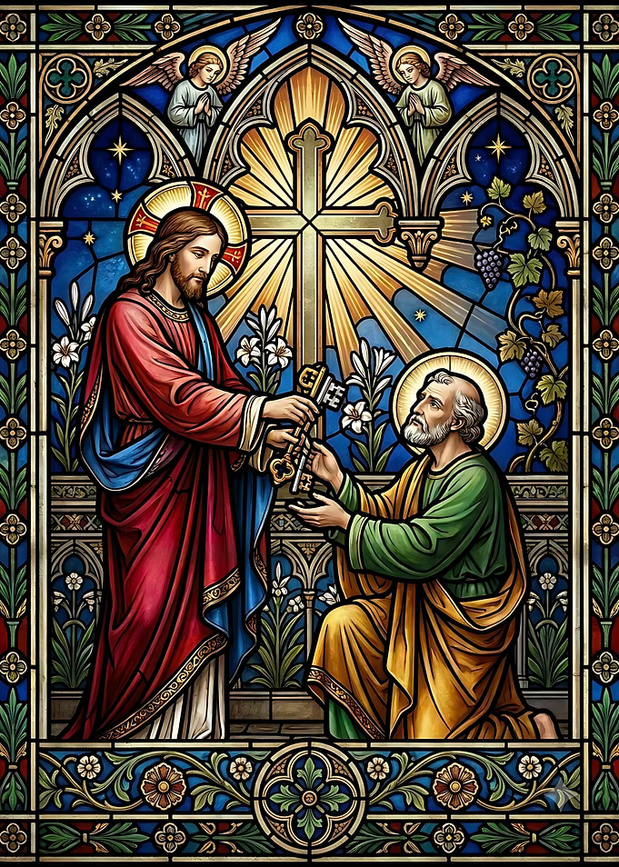 Jesus Giving Keys to Saint Peter