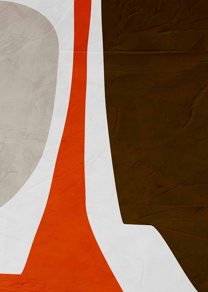Abstract Geometric Mid-Century Modern Art