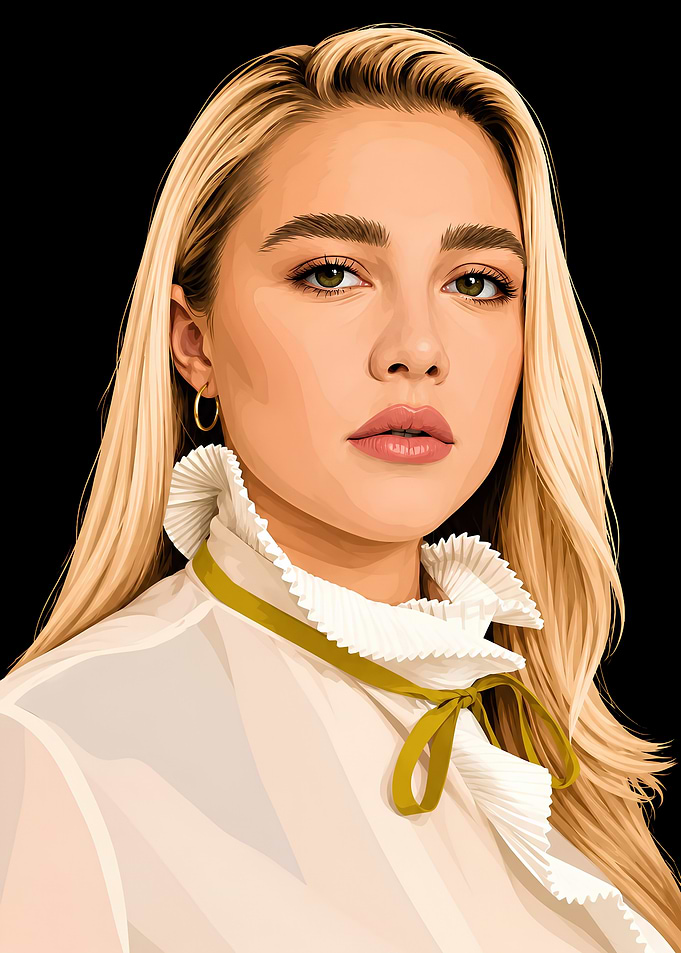 Florence Pugh Digital Portrait
