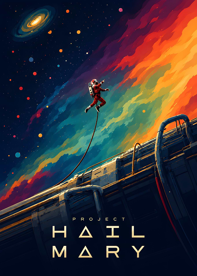 Project Hail Mary Space Poster