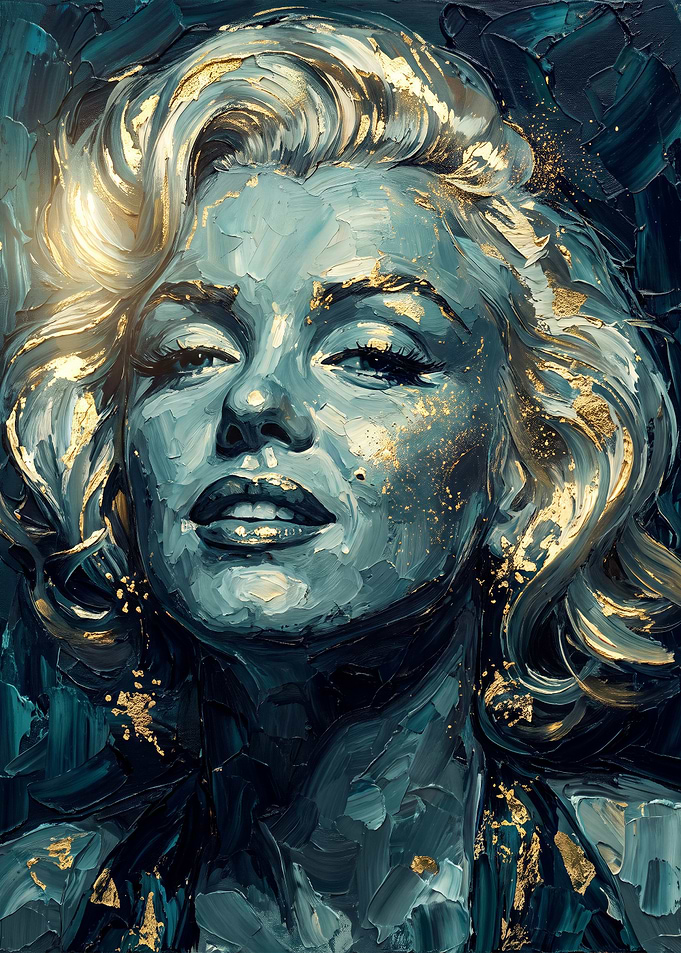 Marilyn Monroe Oil Painting Portrait