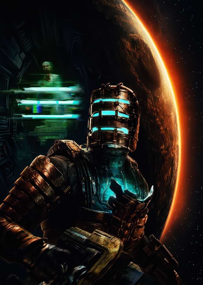 Isaac Clarke in Dead Space