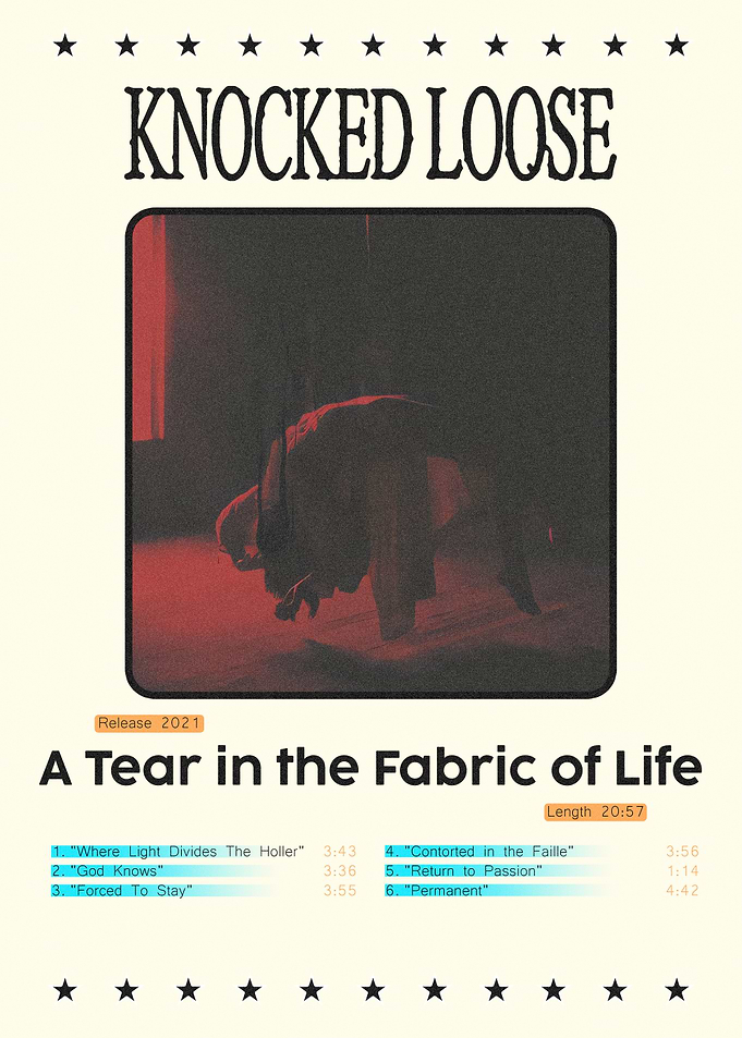 Knocked Loose A Tear in the Fabric of Life Poster