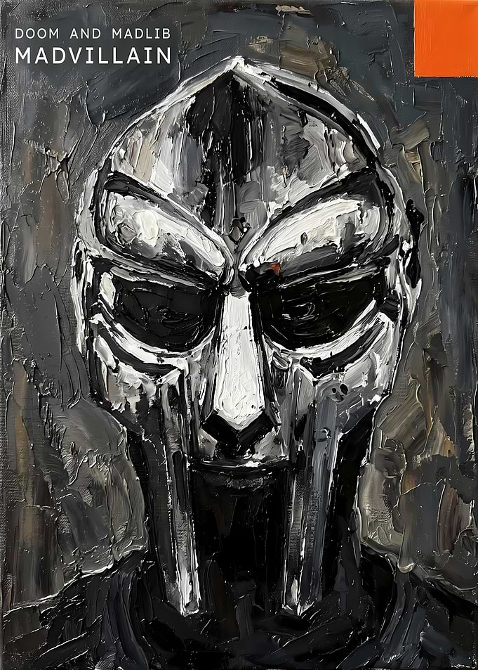MF DOOM Madvillain Oil Painting