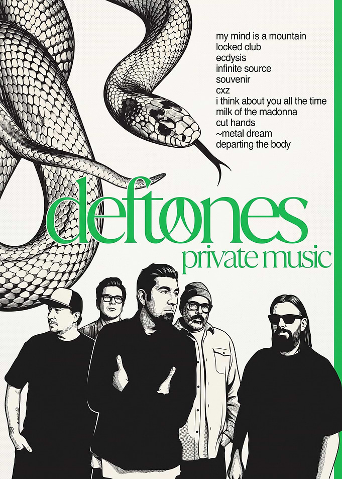 Deftones Private Music Illustration