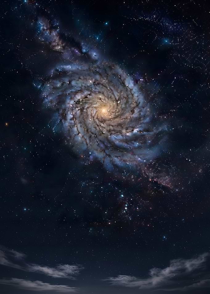Spiral Galaxy in Deep Space