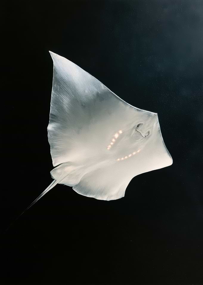 Minimalist White Stingray