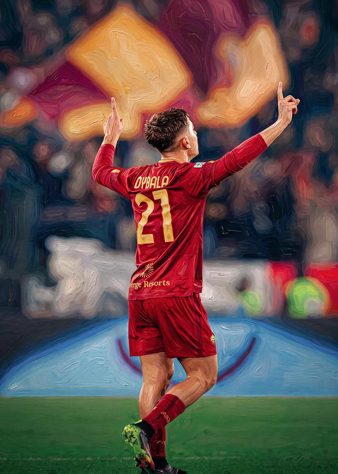 Paulo Dybala AS Roma Goal Celebration