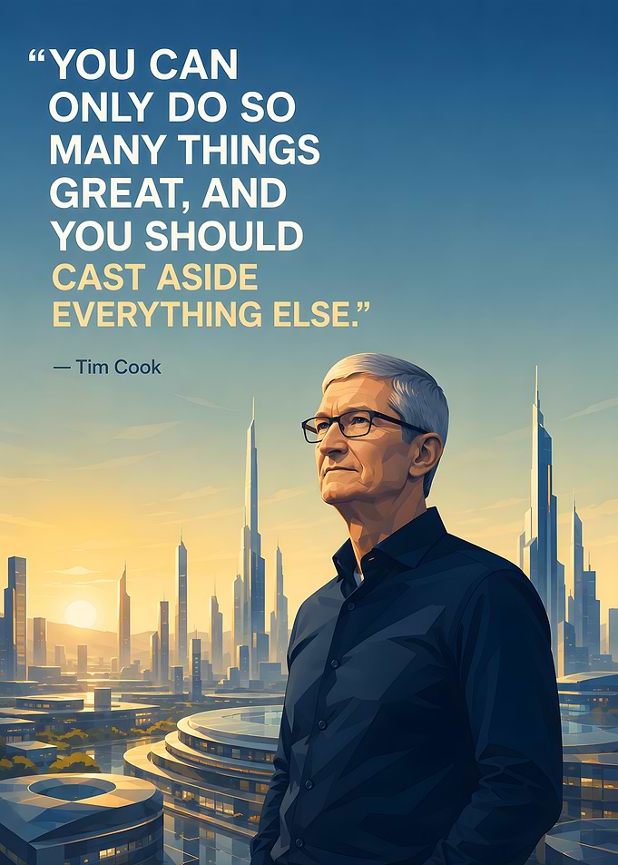 Tim Cook Inspirational Quote Poster