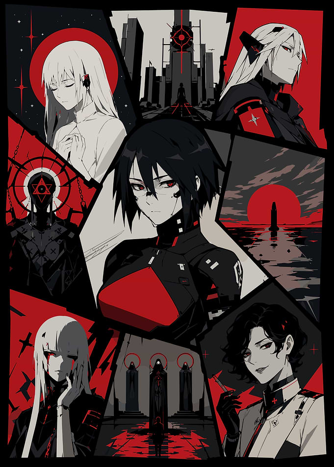 Signalis Game Character Collage Art