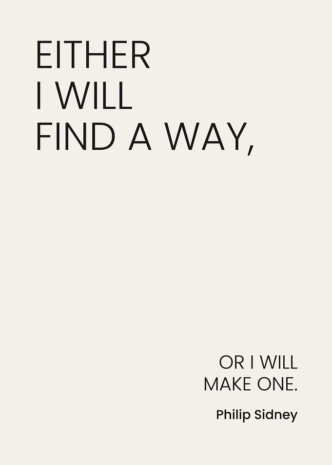Inspirational Quote Typography Poster
